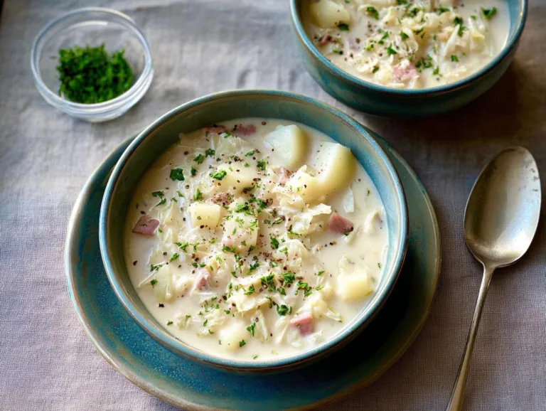 Creamy Potato Soup With Cabbage