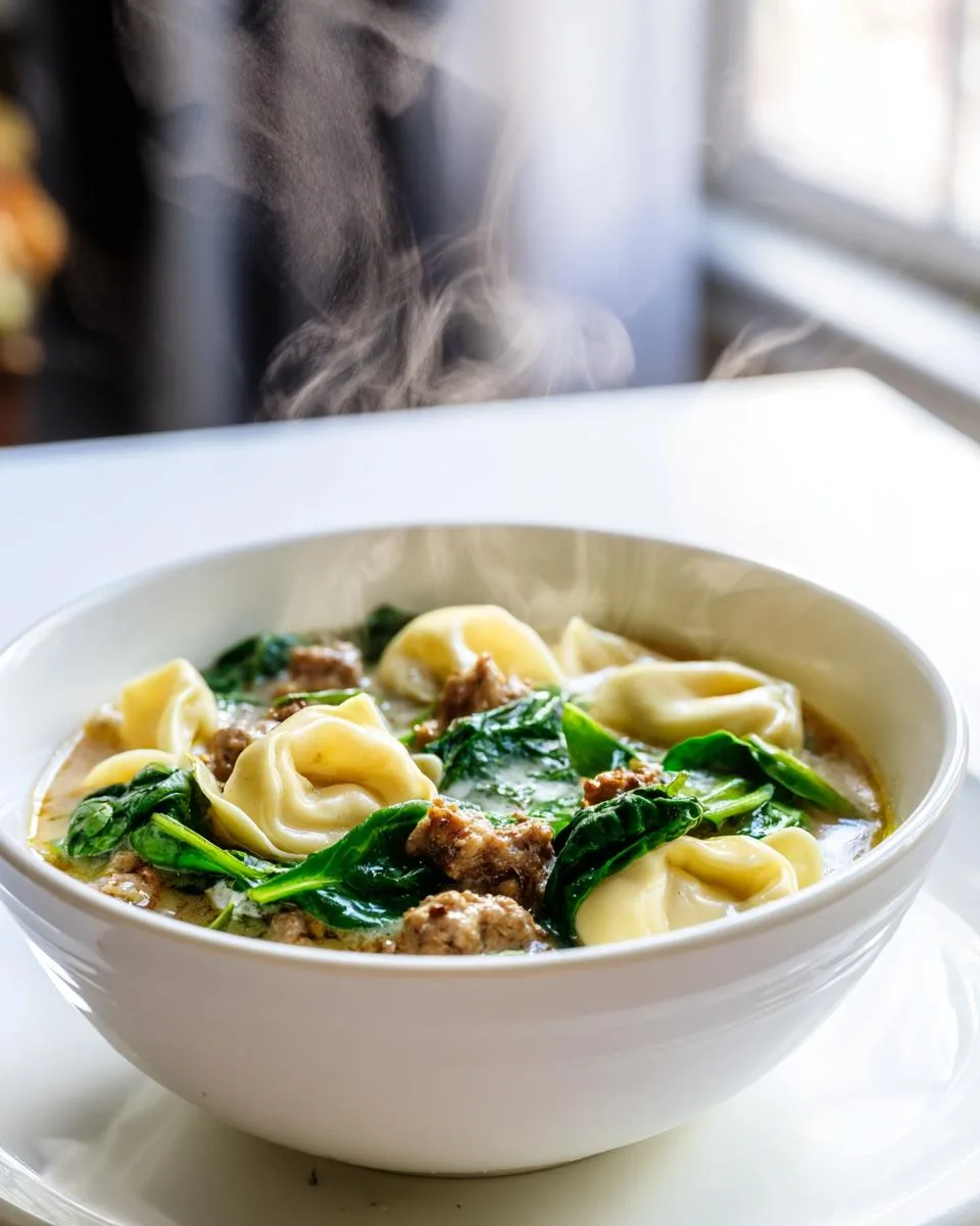 Creamy Sausage Tortellini Soup - detail 4