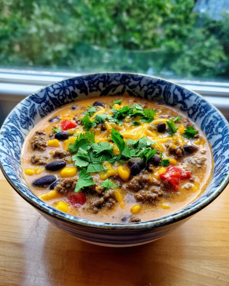 Creamy Taco Soup - detail 2