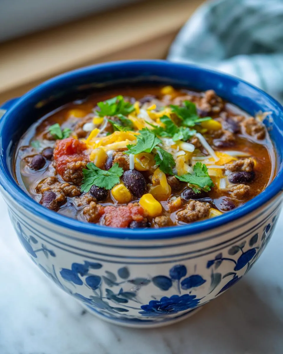 Creamy Taco Soup - detail 4
