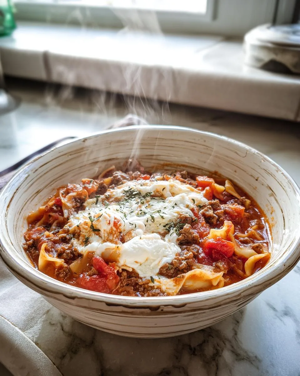 Crock Pot Lasagna Soup - detail 1