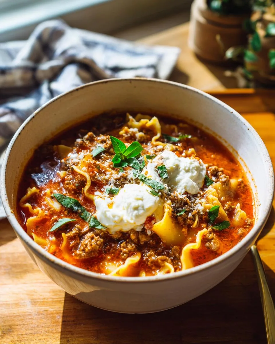 Crock Pot Lasagna Soup - detail 4