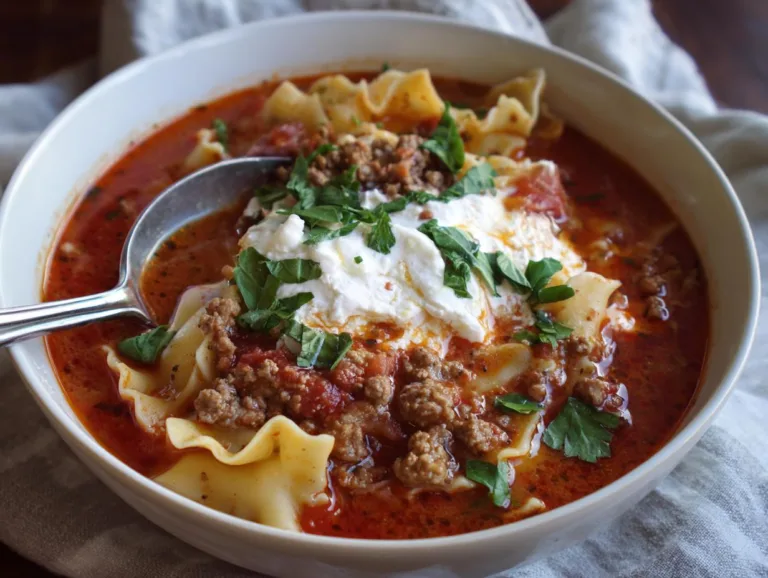 Crock Pot Lasagna Soup