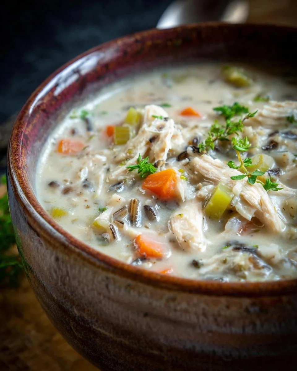 Crockpot Chicken and Wild Rice Soup - detail 1