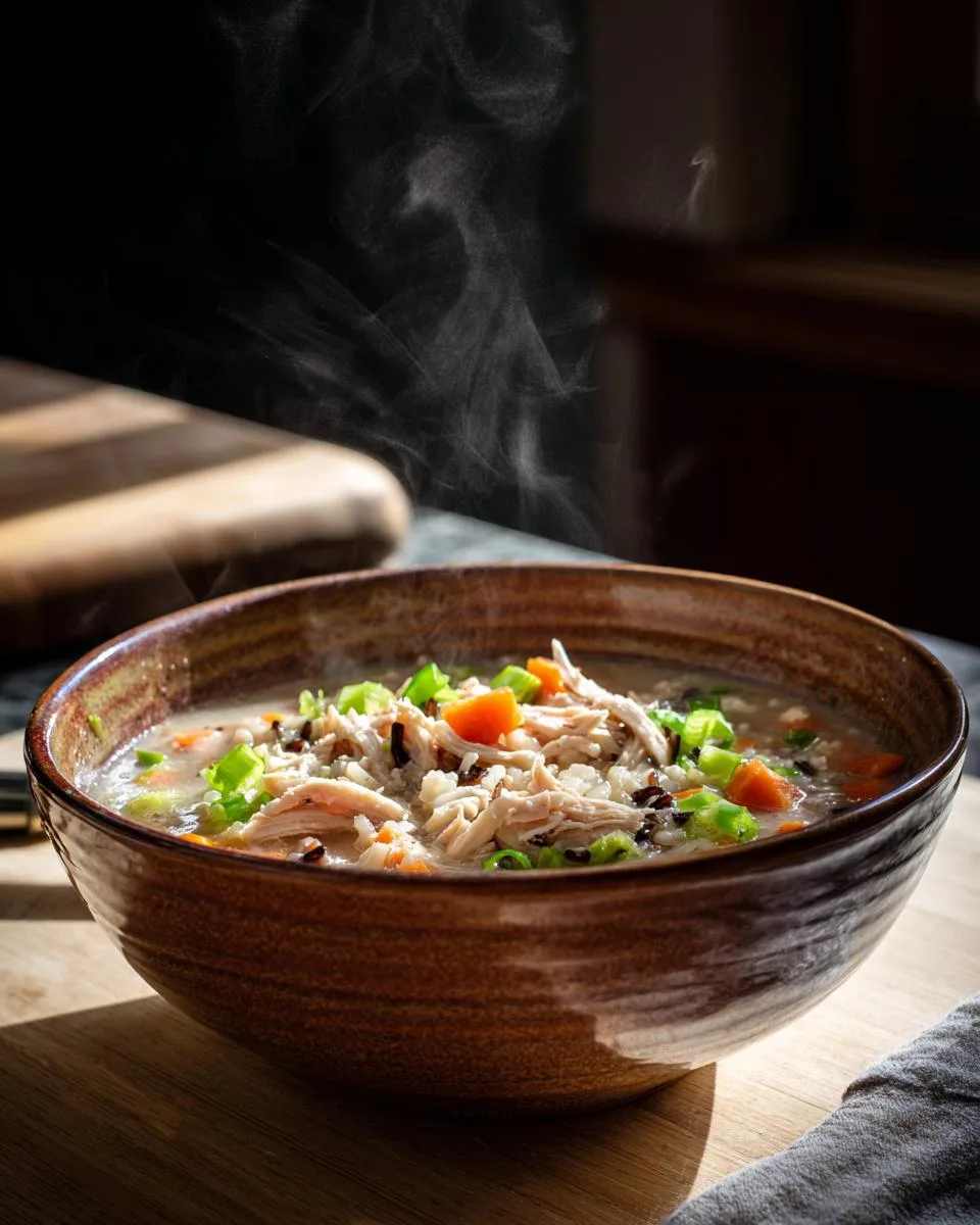 Crockpot Chicken and Wild Rice Soup - detail 3