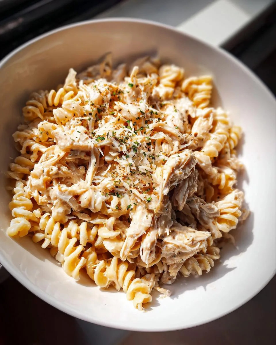 Crockpot Garlic Parmesan Chicken Pasta - detail 1