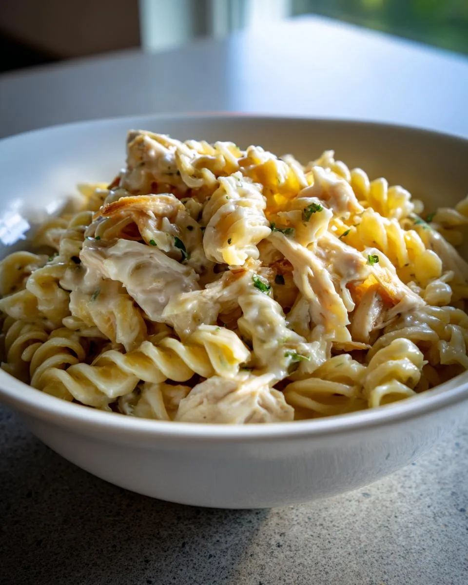 Crockpot Garlic Parmesan Chicken Pasta - detail 4