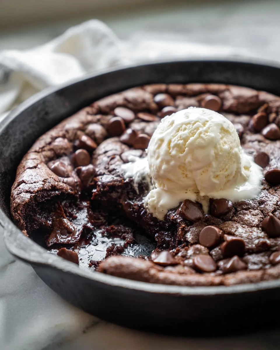 Double Chocolate Skillet Cookie - detail 2