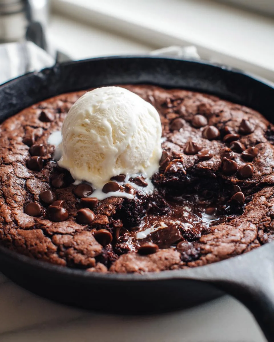 Double Chocolate Skillet Cookie - detail 4