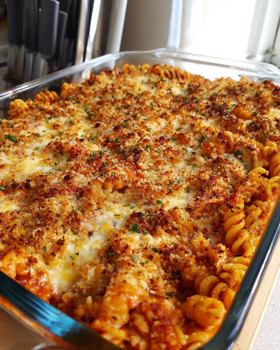 Dump-and-Bake Chicken Parmesan Casserole - detail 2