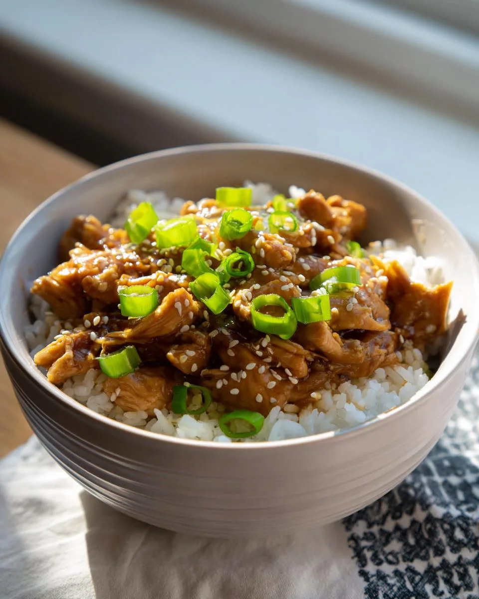 Dump and Go Crockpot Teriyaki Chicken - detail 3