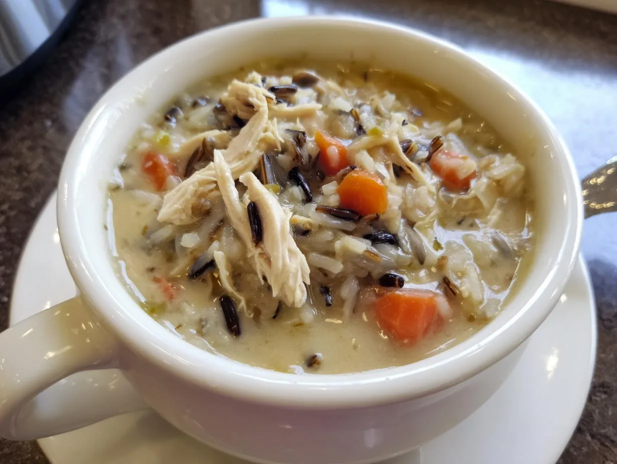 Dump and Go Crockpot Chicken and Wild Rice Soup Recipe