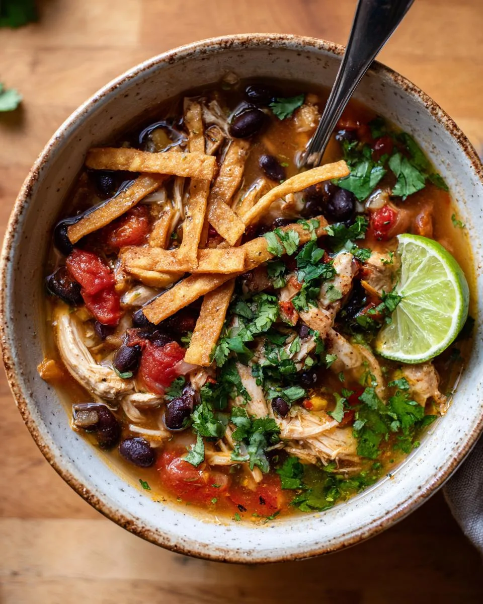 Easiest Chicken Tortilla Soup - detail 3