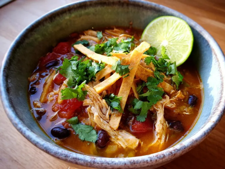 Easiest Chicken Tortilla Soup