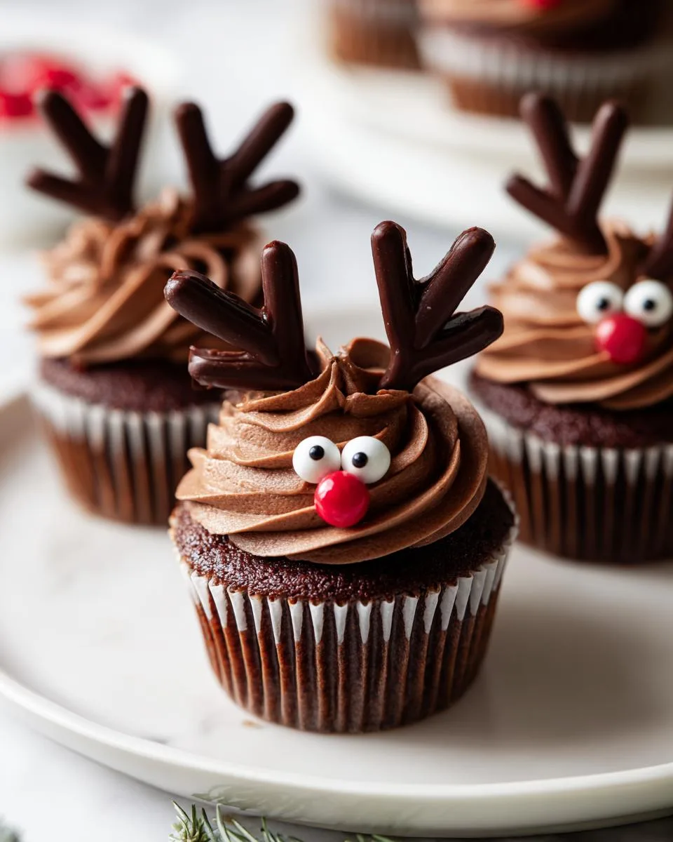 Easy Reindeer Cupcakes - detail 3