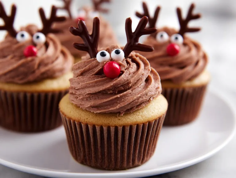 Easy Reindeer Cupcakes