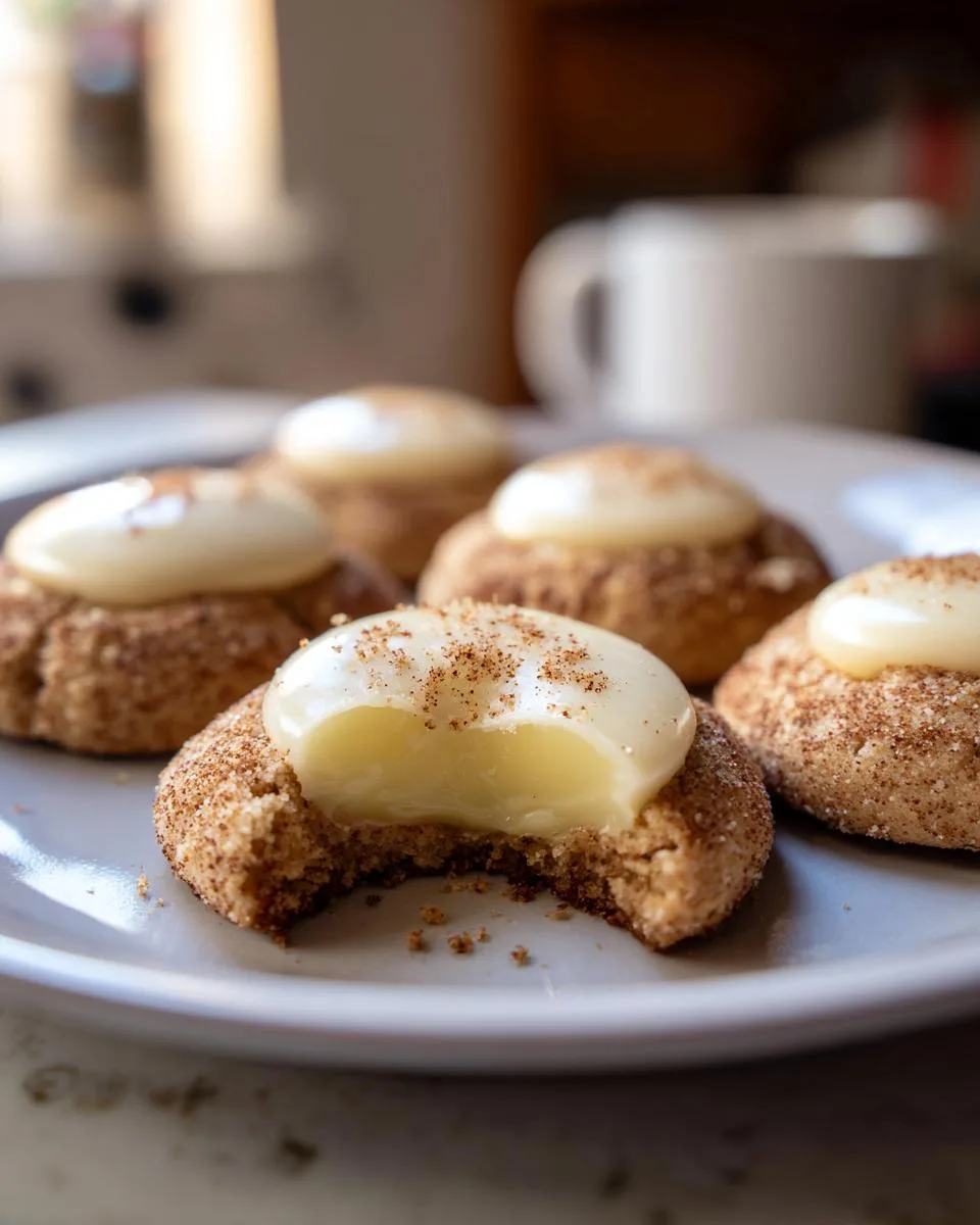 Eggnog Snickerdoodle Thumbprint Cookies - detail 1