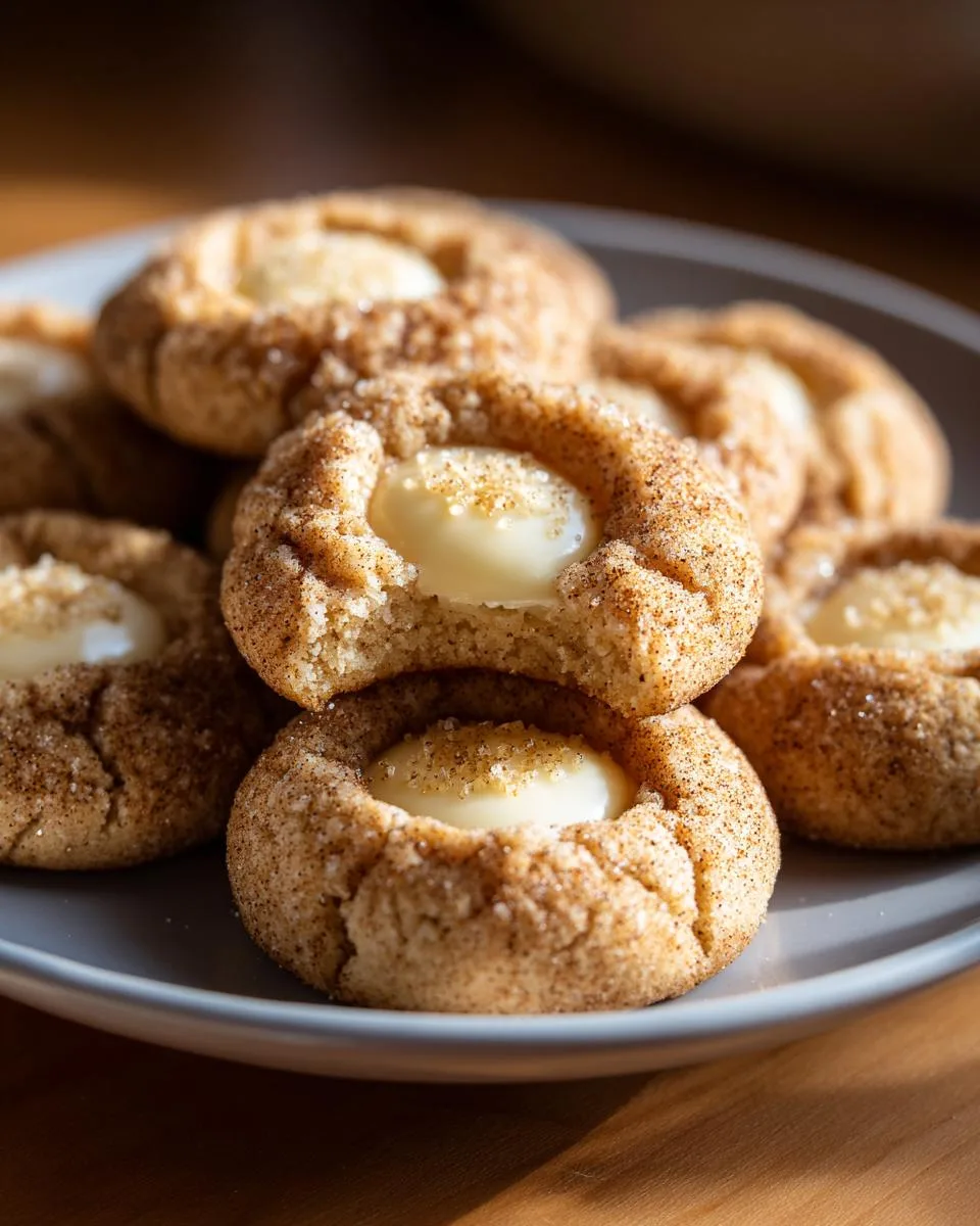 Eggnog Snickerdoodle Thumbprint Cookies - detail 2
