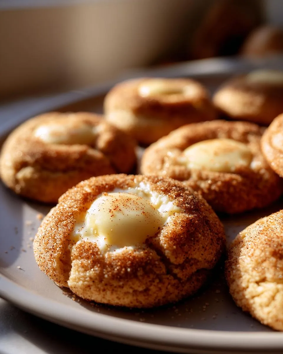 Eggnog Snickerdoodle Thumbprint Cookies - detail 4