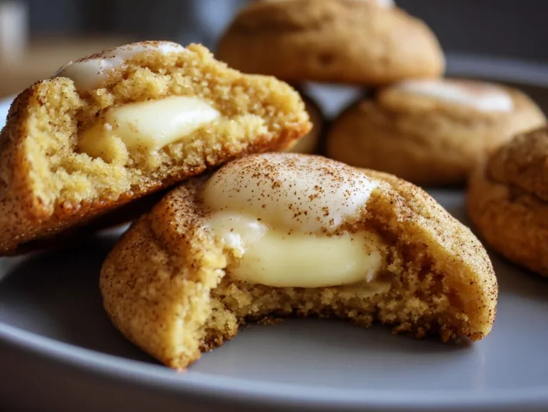 Eggnog Snickerdoodle Thumbprint Cookies