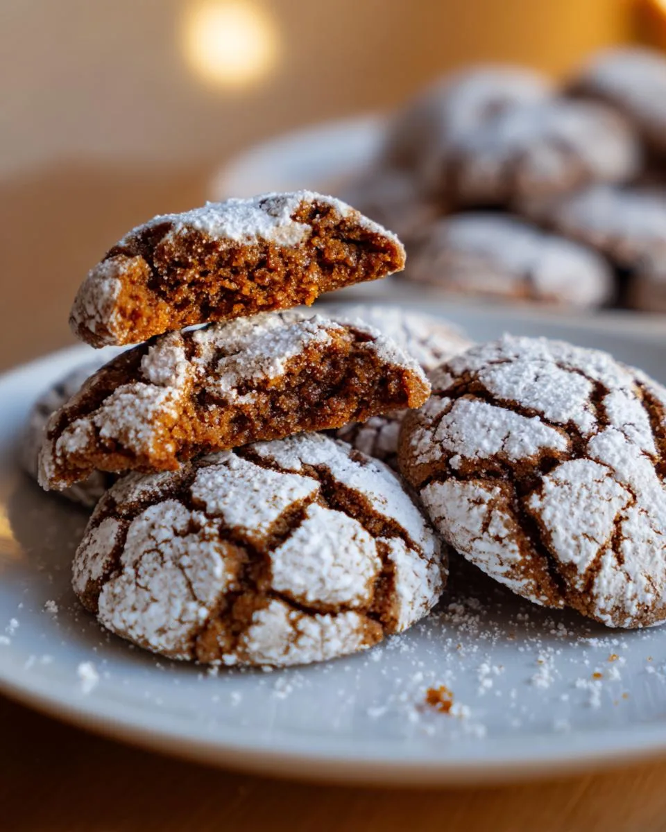 Gingerbread Crinkle Cookies - detail 3