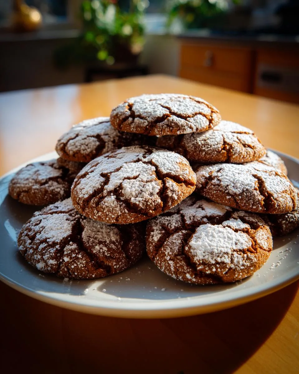 Gingerbread Crinkle Cookies - detail 4