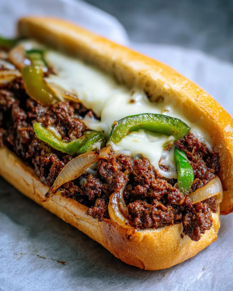 Ground Beef Philly Cheesesteaks - detail 1