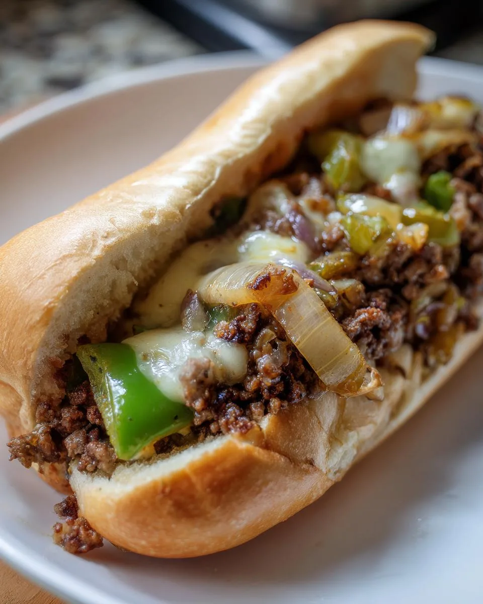 Ground Beef Philly Cheesesteaks - detail 4