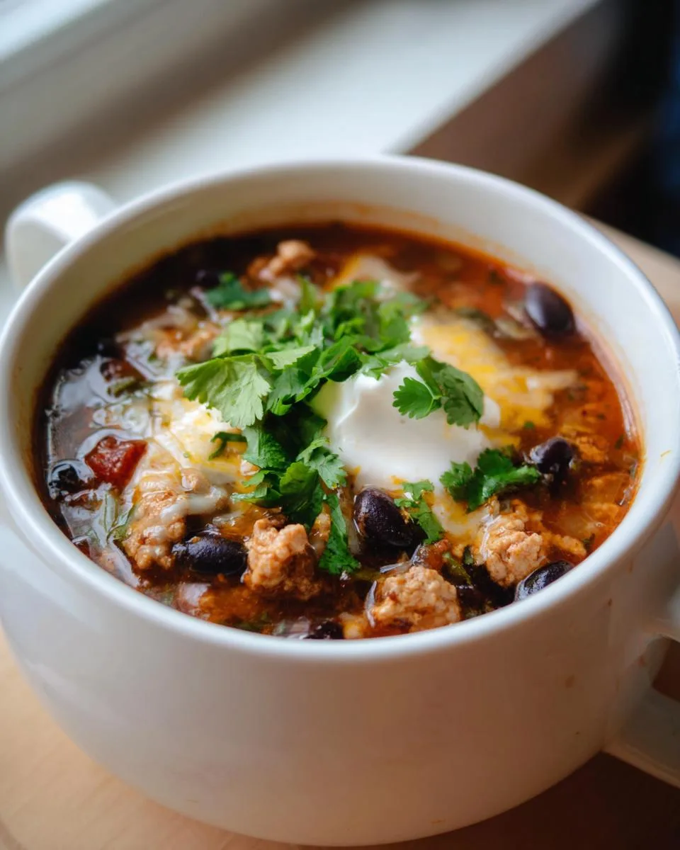 Healthy High Protein Taco Soup Meal Prep - detail 1