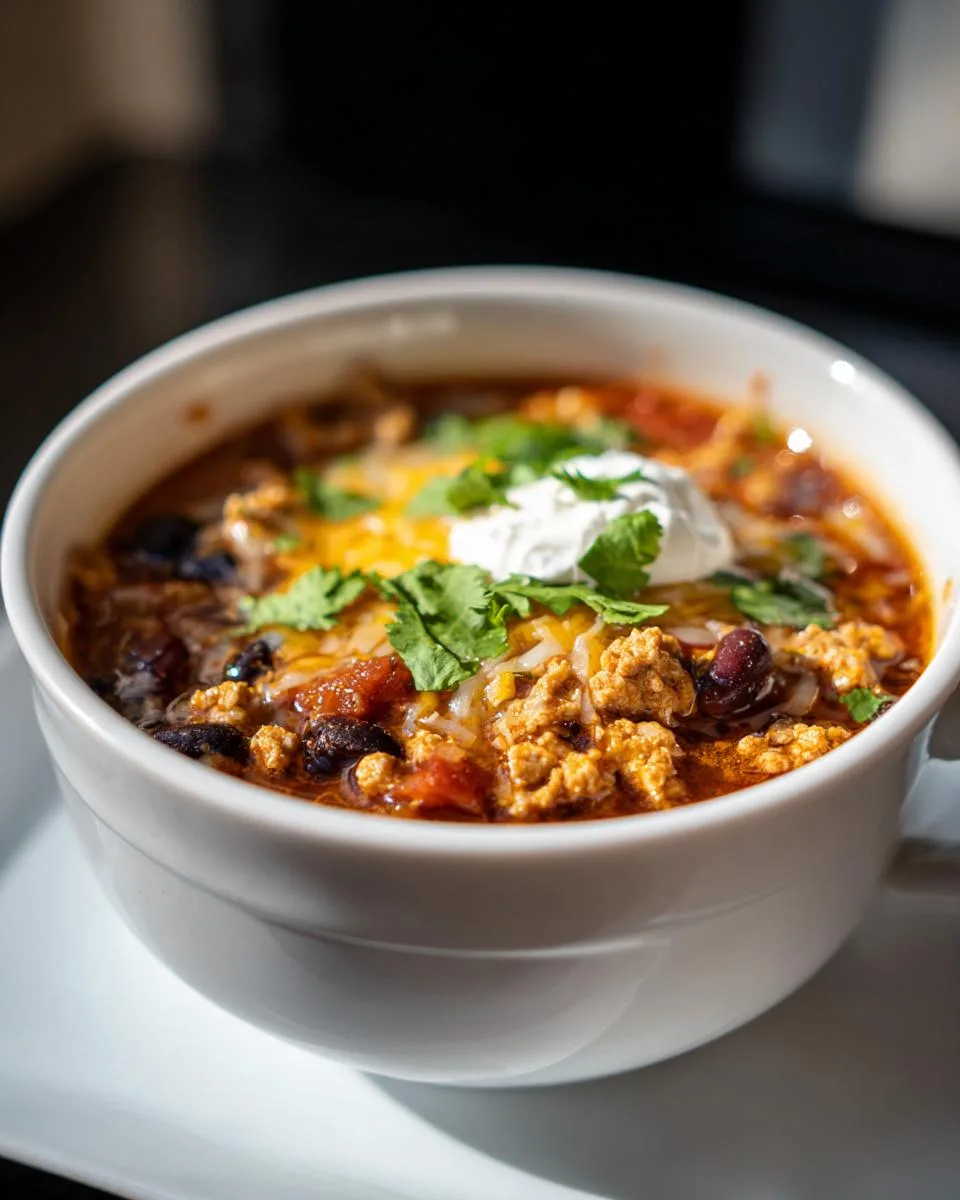 Healthy High Protein Taco Soup Meal Prep - detail 3