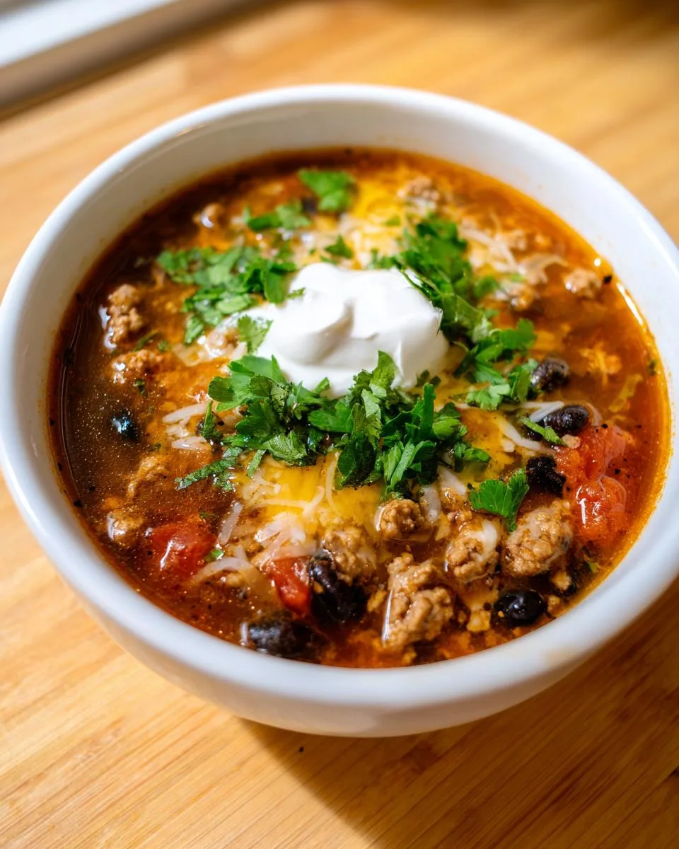 Healthy High Protein Taco Soup Meal Prep - detail 4