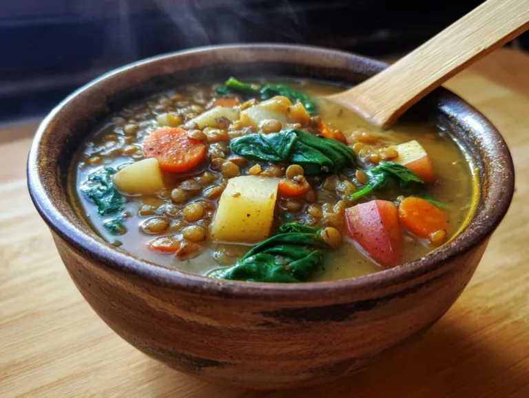 Healthy Mediterranean Lentil Soup