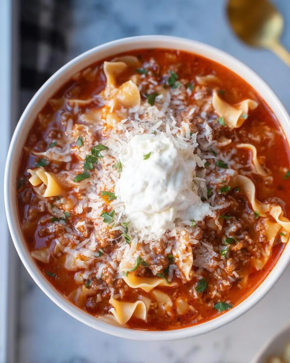 High Protein Lasagna Soup - detail 4