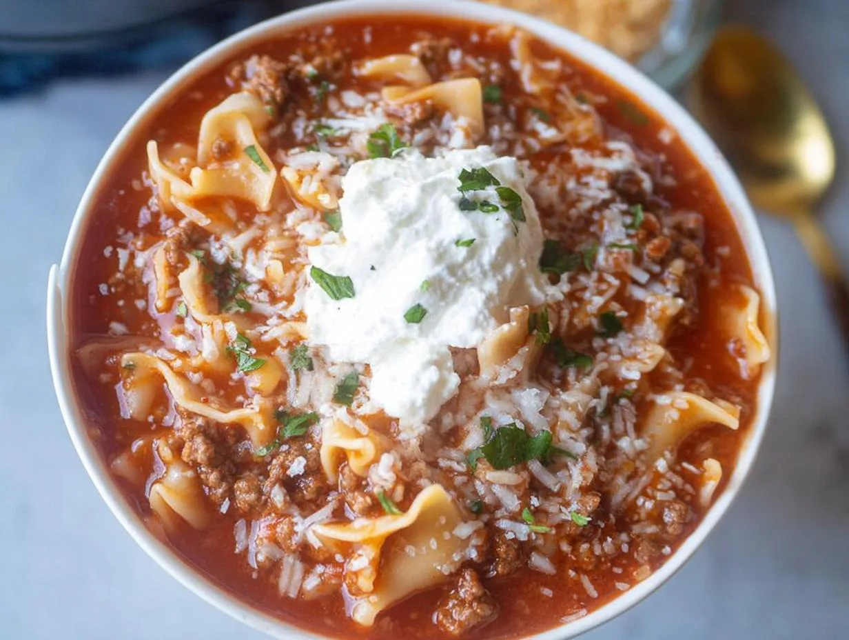 35-Minute High Protein Lasagna Soup That Fuels Your Body!