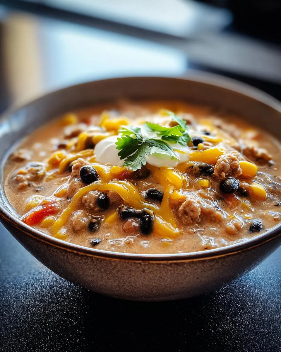 High Protein Taco Soup - detail 3