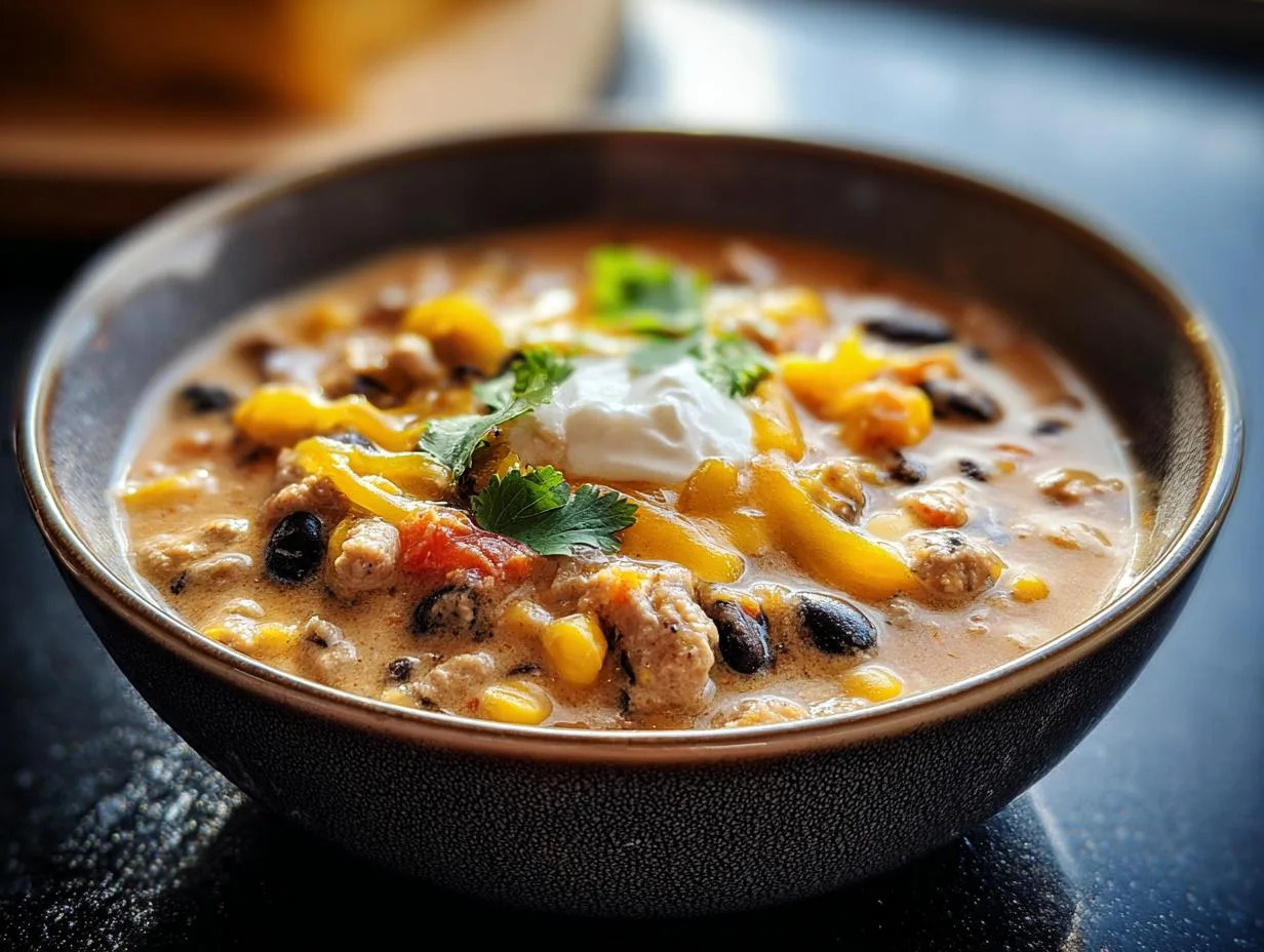 30g Protein Taco Soup: Creamy & Delicious in 30 Minutes