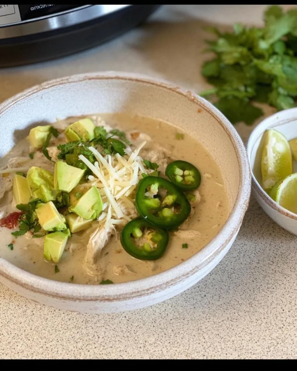 Keto White Chicken Chili - detail 3