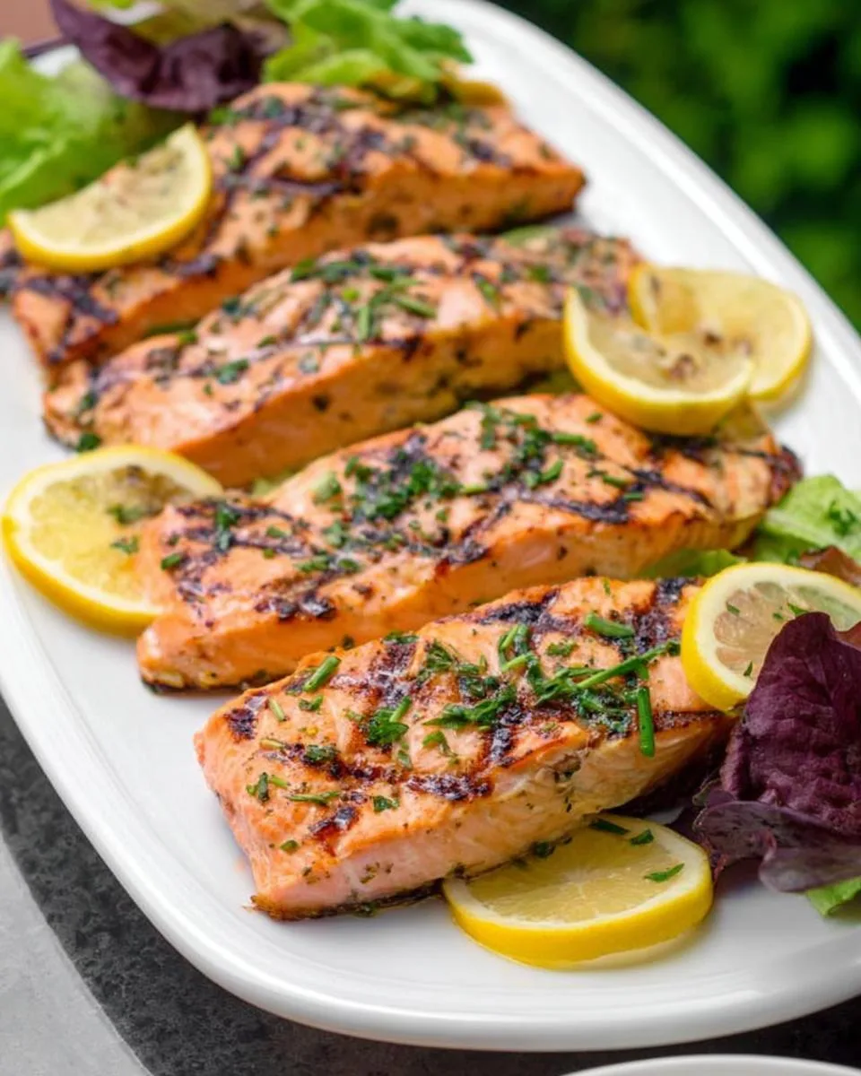 Lemon Grilled Salmon Fillet - detail 1