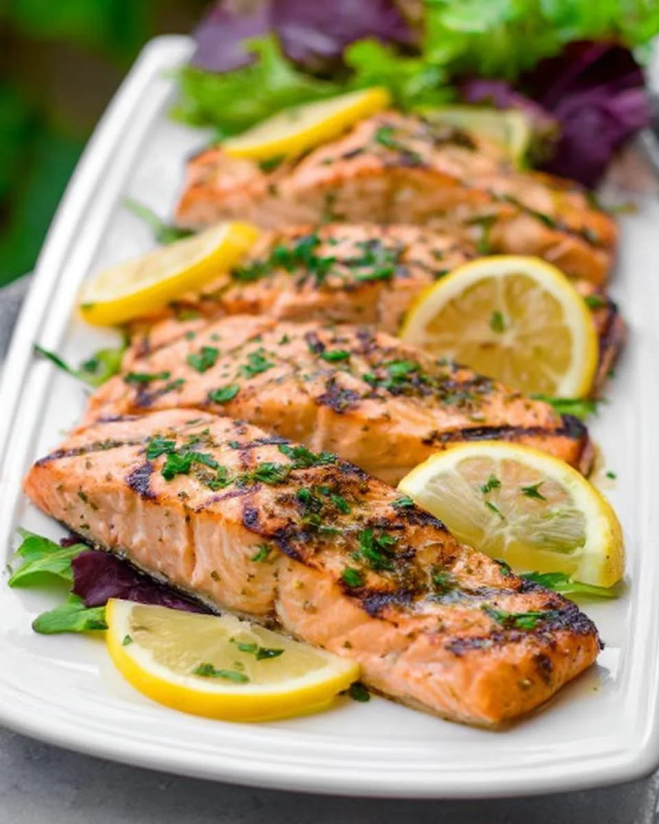 Lemon Grilled Salmon Fillet - detail 3