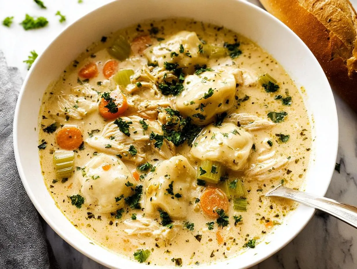 40-Minute One Pot Chicken Dumpling Soup Recipe for Comfort