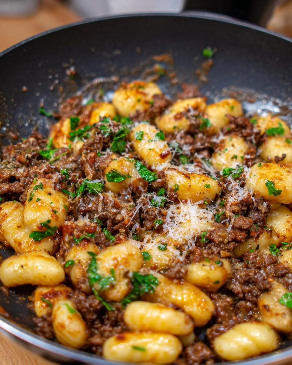 One-pan creamy ground beef and gnocchi - detail 4