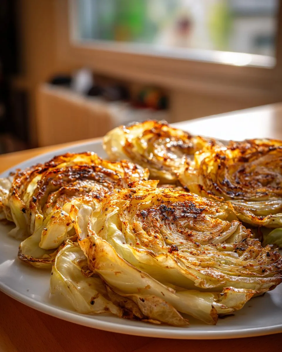 Oven Roasted Garlic Cabbage Steaks - detail 4