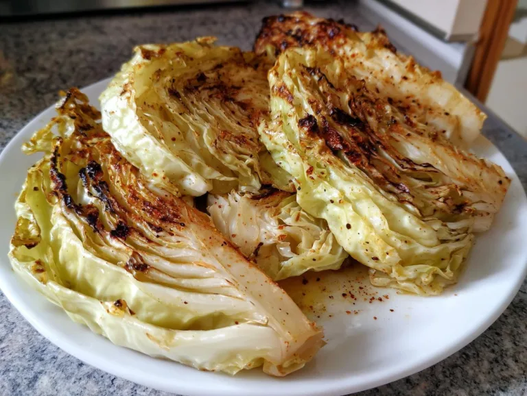 Oven Roasted Garlic Cabbage Steaks