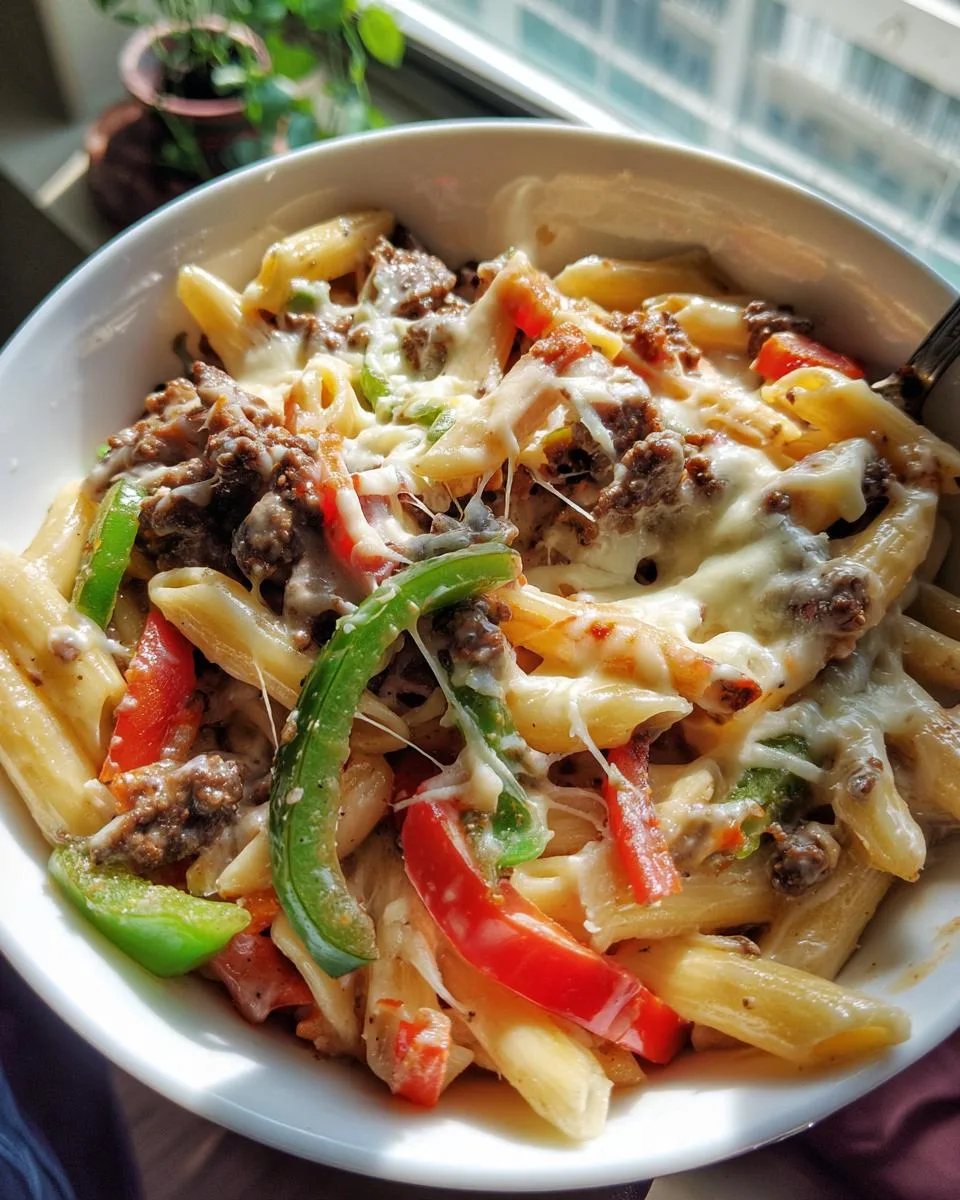 Philly Cheesesteak Pasta - detail 1