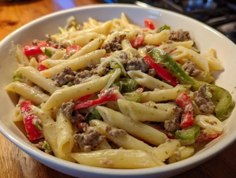 Philly Cheesesteak Pasta