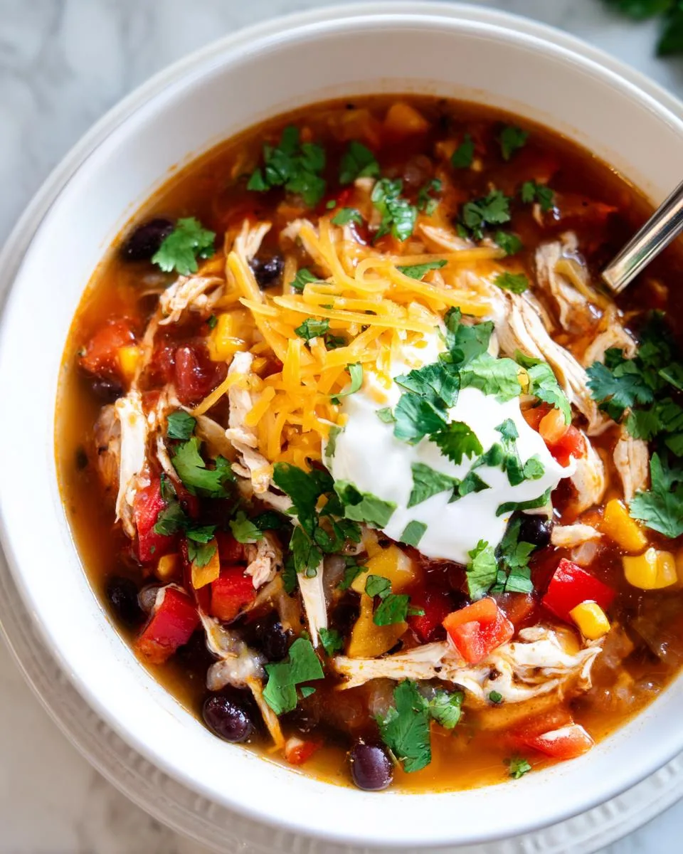Protein-Packed Chicken Taco Soup - detail 3