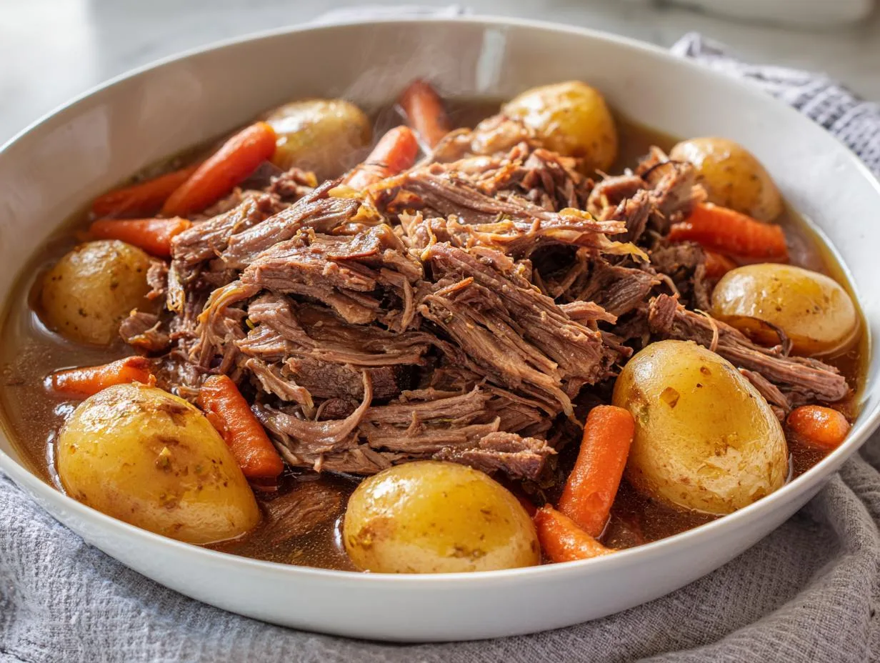 Indulge in 4-Hour Set and Forget Slow Cooker Pot Roast Magic