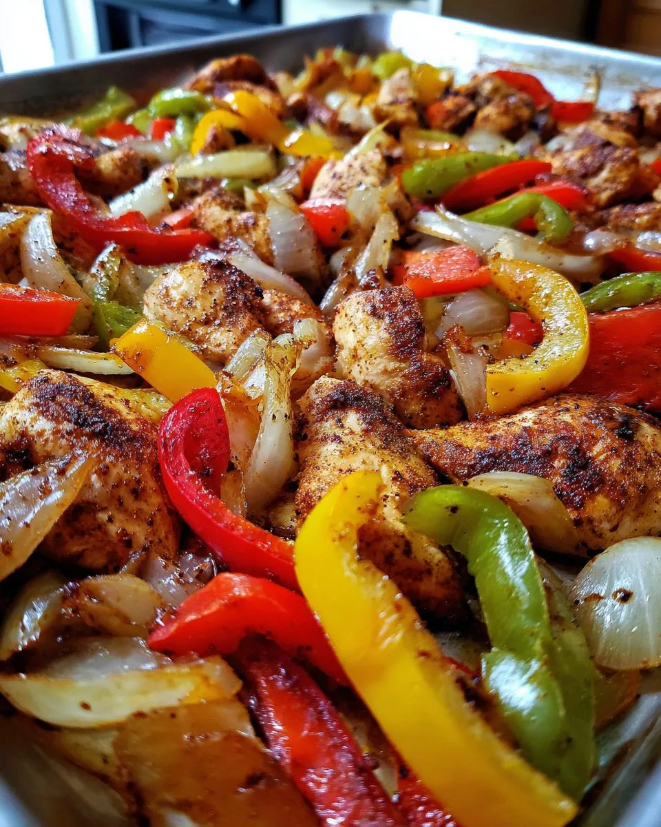 Sheet Pan Chicken Fajitas - detail 4