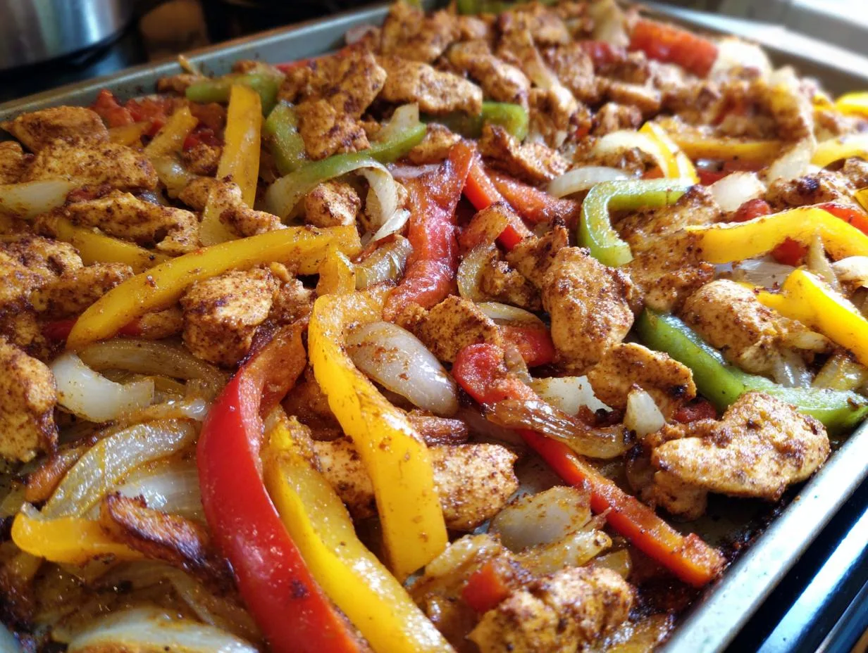 Juicy Sheet Pan Chicken Fajitas Ready in Just 25 Minutes