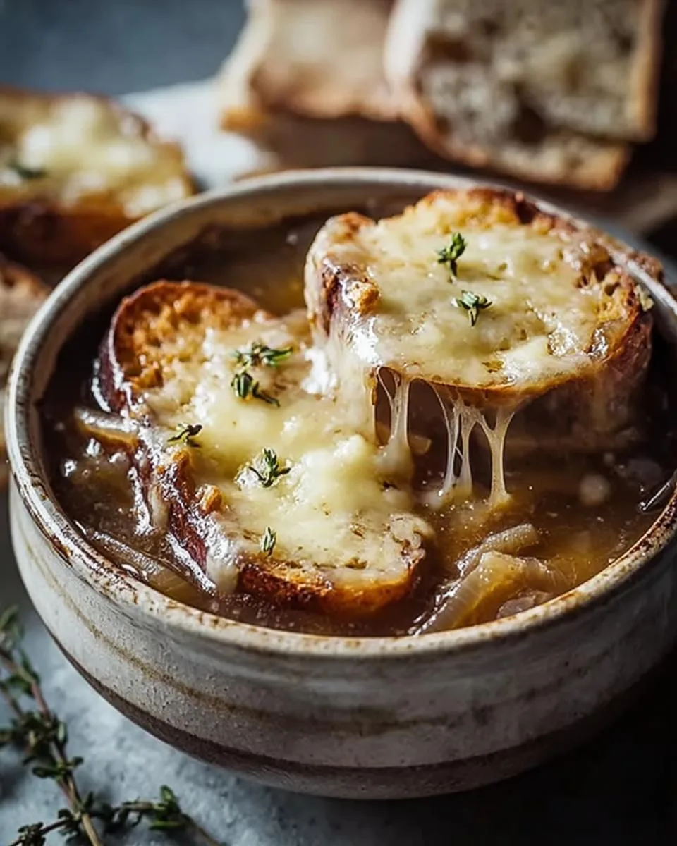 Slow Cooker French Onion soup - detail 3